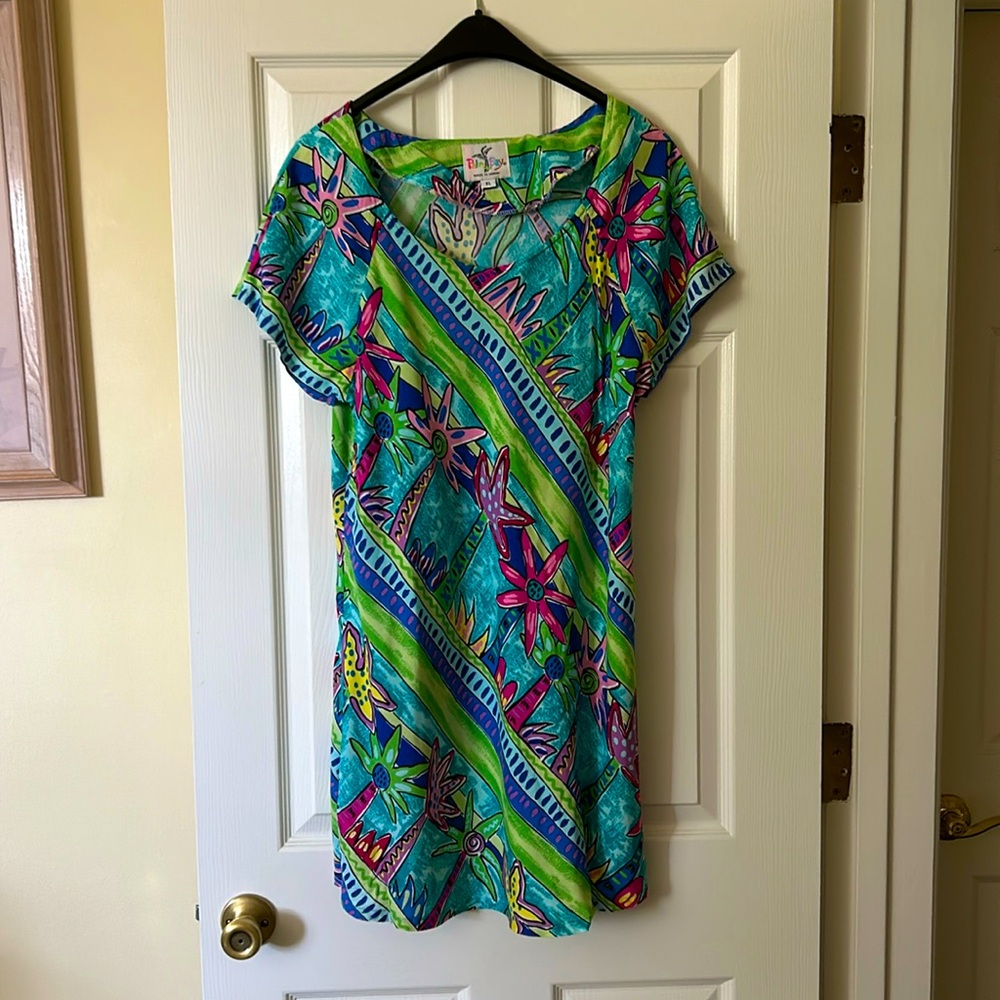 Tropical Style and colored summer dress coverup